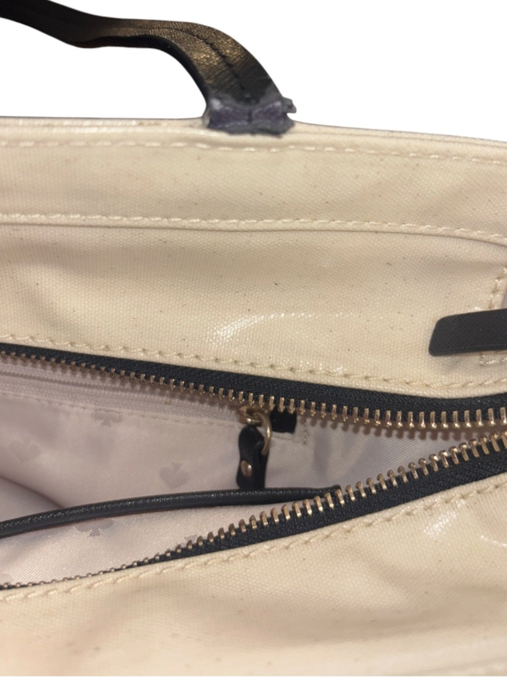 KATE SPADE New York Yours Truly Heart Stripe Hallie Luxury Handbag Purse PROJECT - Picture 12 of 16